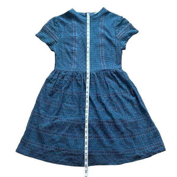 Francesca’s Teal Lace Dress SMALL - Picture 12 of 15